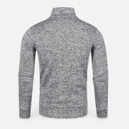 Riverton | Men’s Zip Jacket – Refined Knit Autumn Elegance